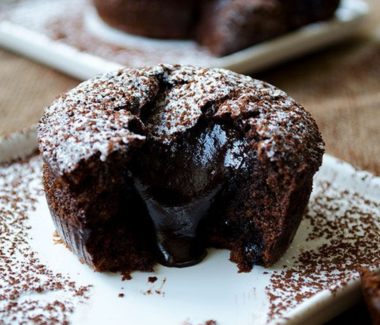 Chocolava cupcake Velvet Crust bakery – best molten chocolate cupcake in Jaora